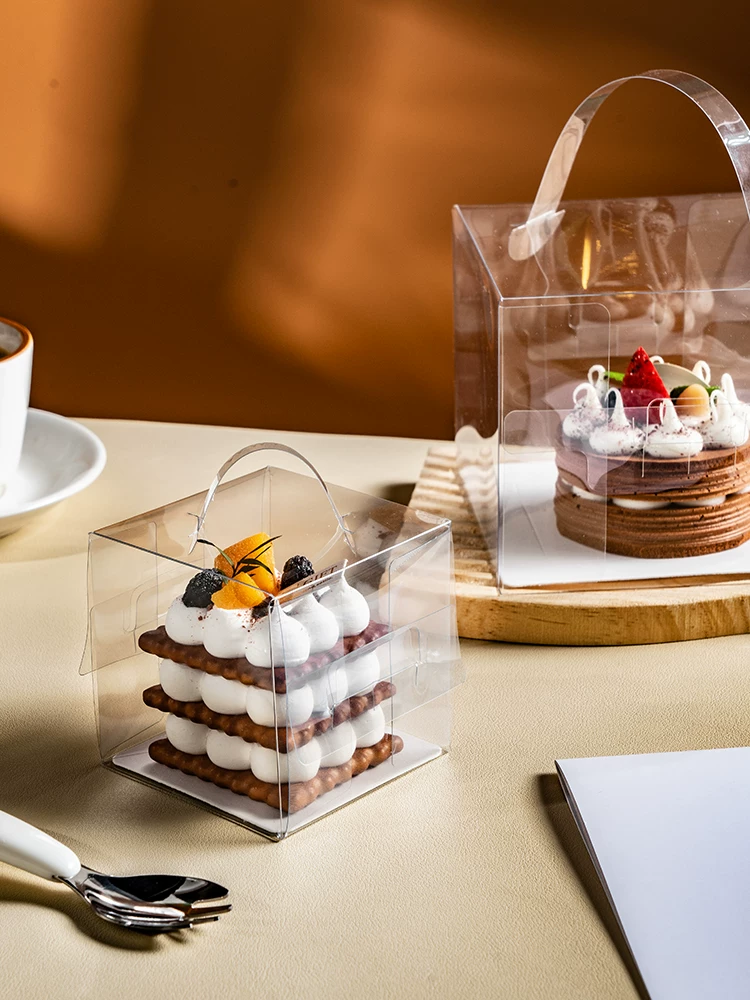 Boîte à gâteau transparente