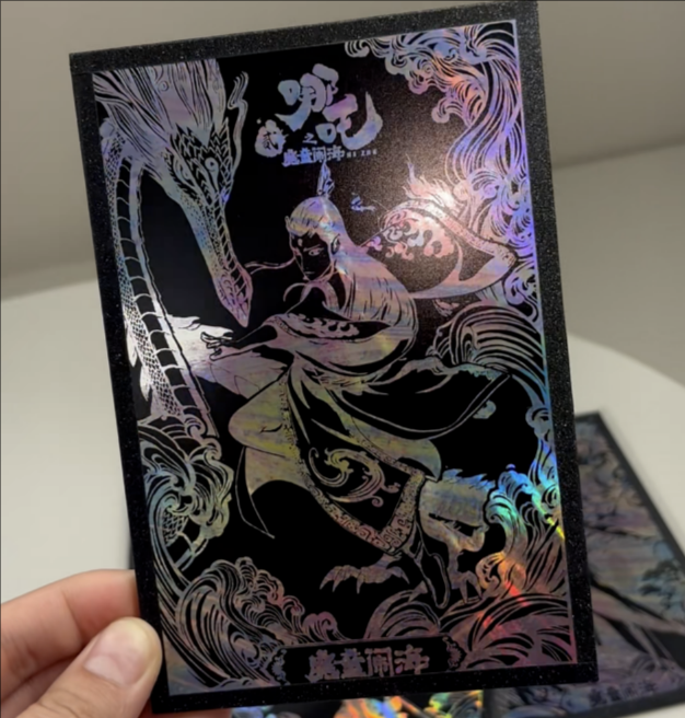 动漫烫金火焰色纸定制 | 神祇风格插画色纸OEM代工 | 高端烫印角色色纸生产 | 二次元奢华周边色纸印刷厂家