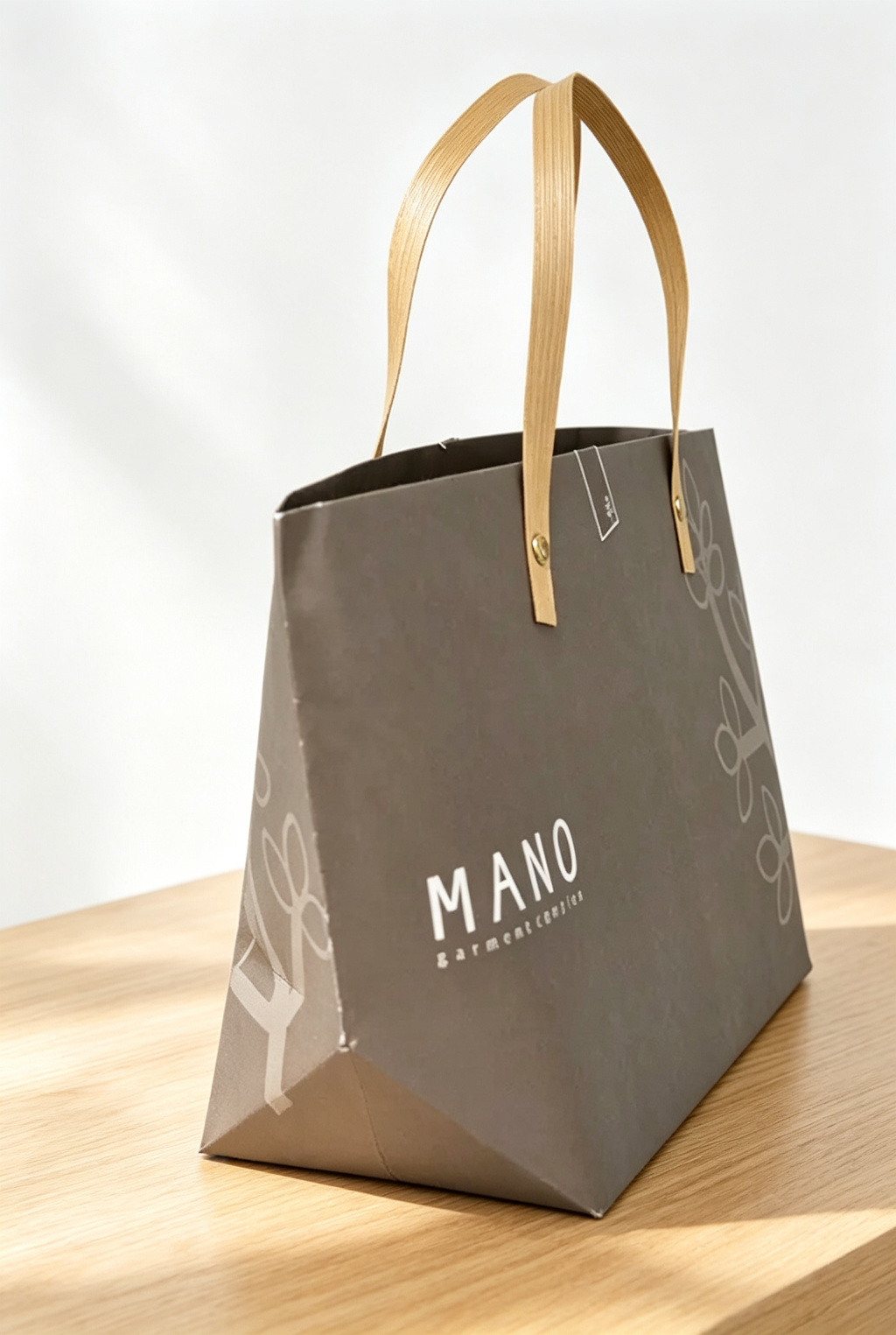  MANO高端仿皮手提袋轻奢购物袋 服装店品牌袋商务伴手礼袋 皮质礼品袋可定制logo