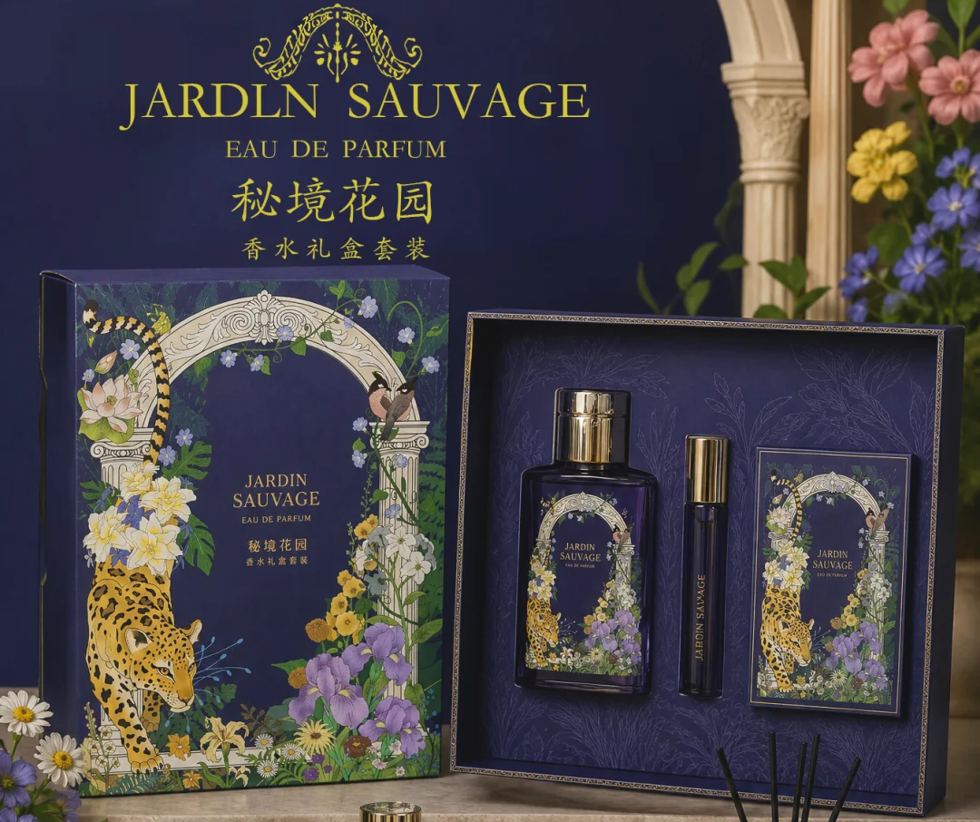 Mystic Garden Vintage Illustration Pull-Out Perfume Gift Set