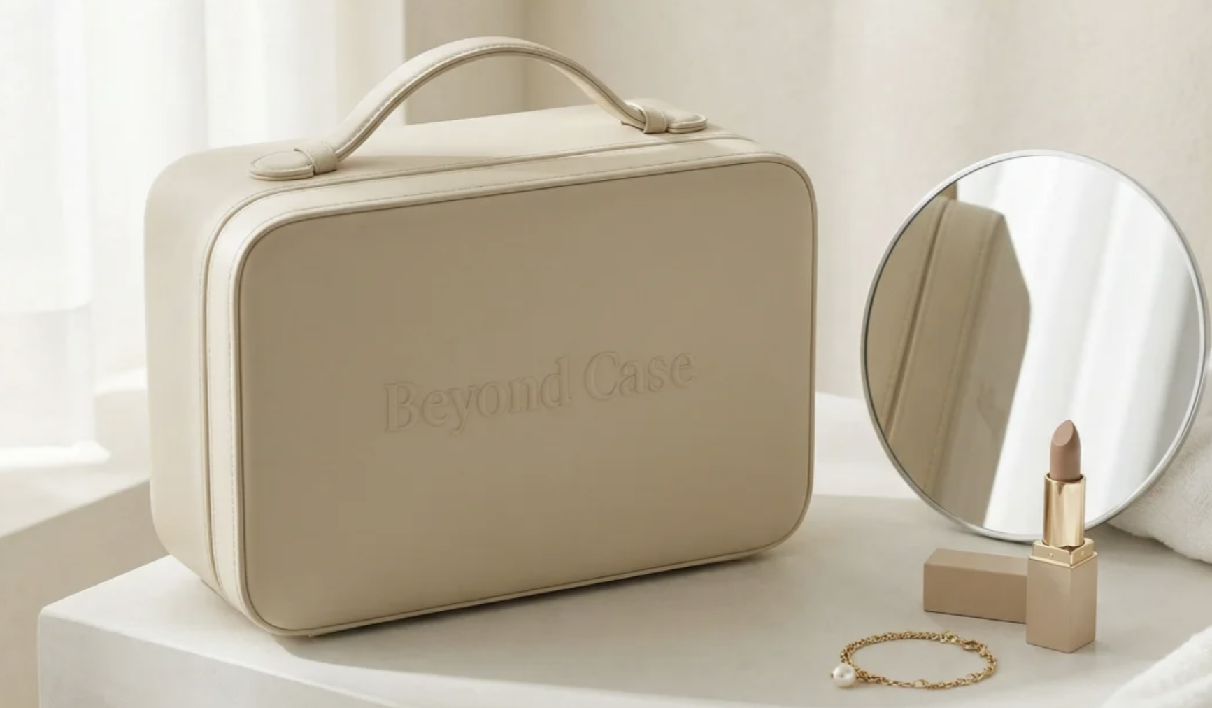 Leather Makeup Bag
