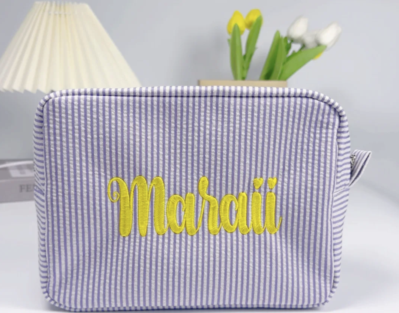 Bestickte Kosmetiktasche