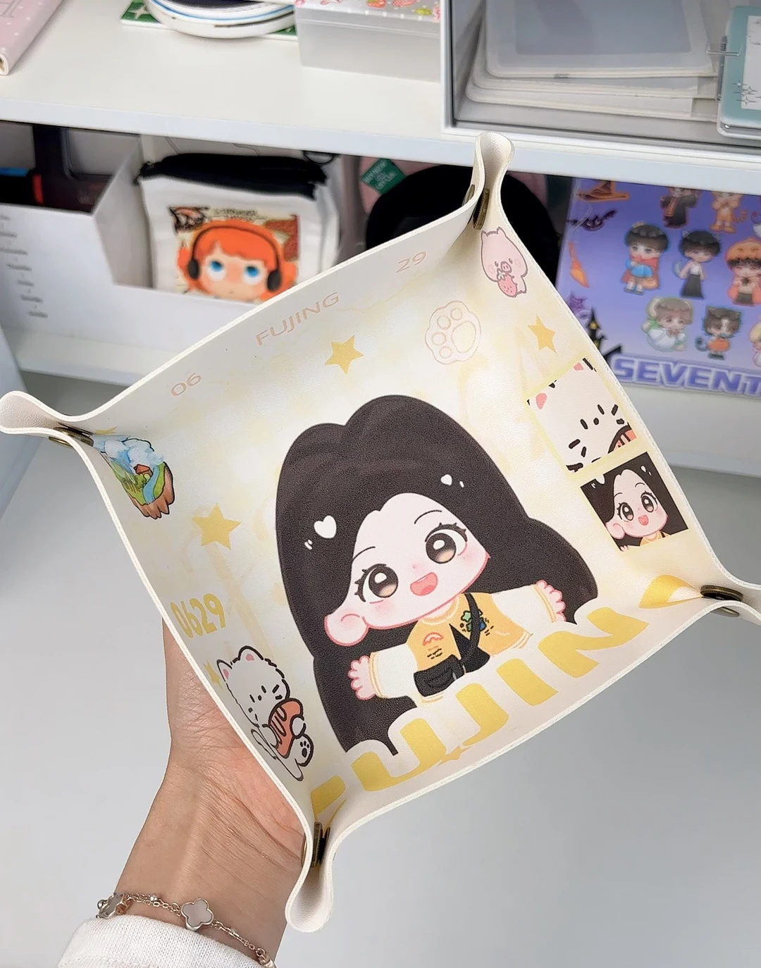 皮质收纳盒实拍