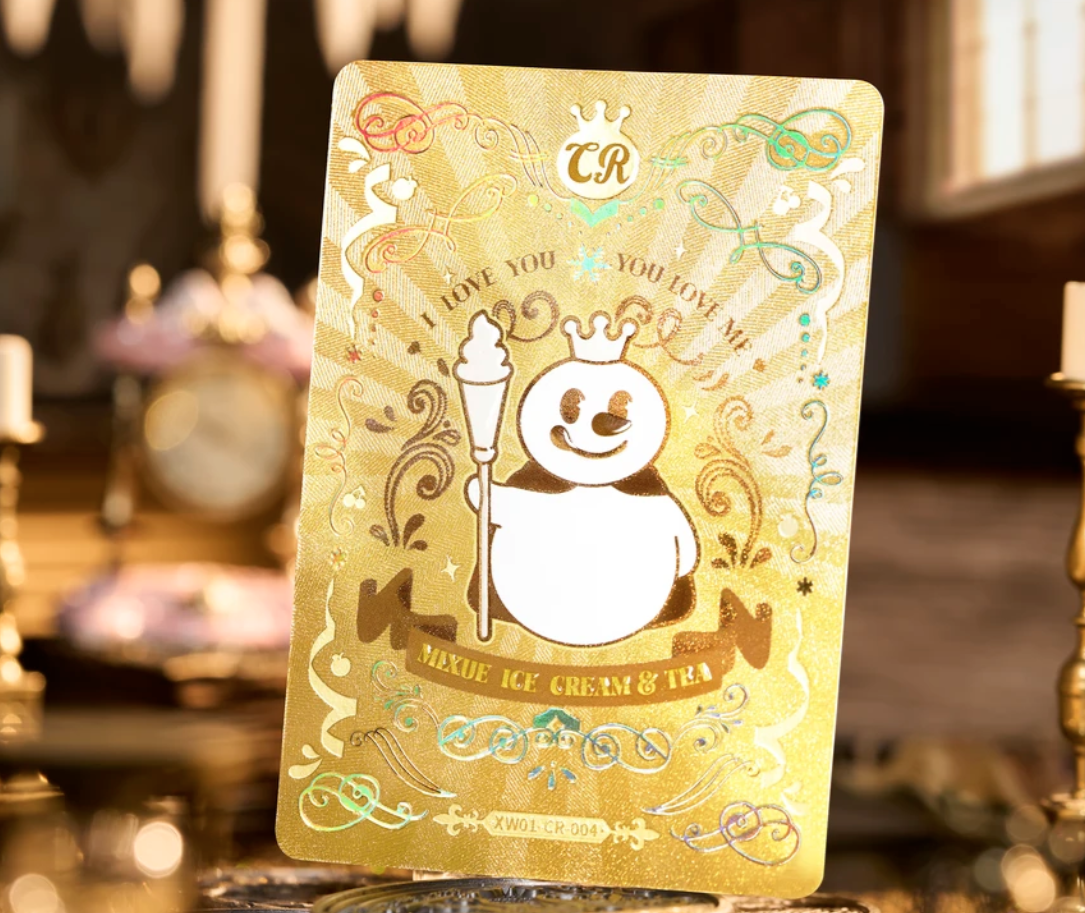 CR Heißfolien-Prägung Sammelkarten kundenspezifisch IP Cartoon Laser-Goldkarte Teilweise Farbglitzer Heißfolienmuster Trading Foil-Karten Blindbox-Karten Druck OEM